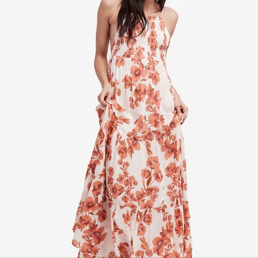 Free People floral maxi dress